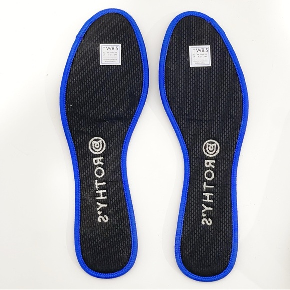 Rothy’s Birdseye Round Toe Flats Light Grey Size 8.5 Machine Washable Comfy - Picture 11 of 12